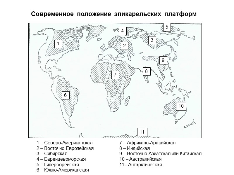 1 4 2 7 6 8 3 5 10 9 11 Современное положение эпикарельских